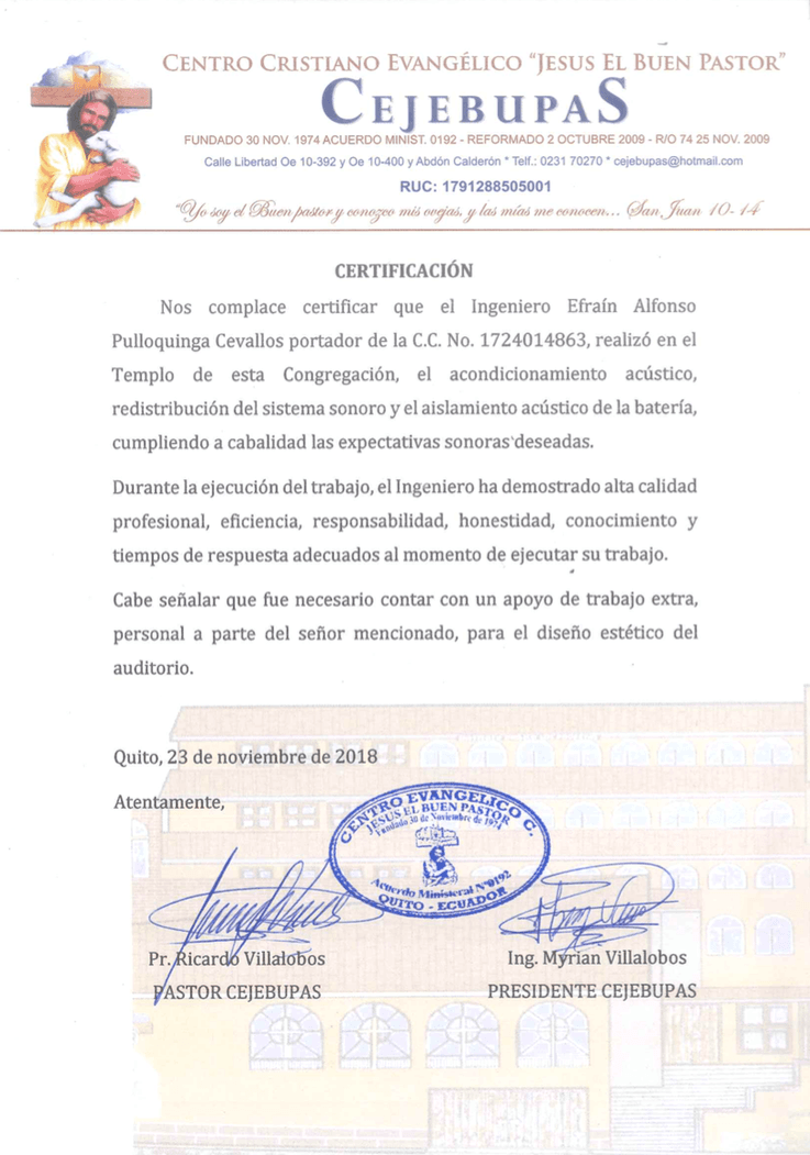 Certificado JBP