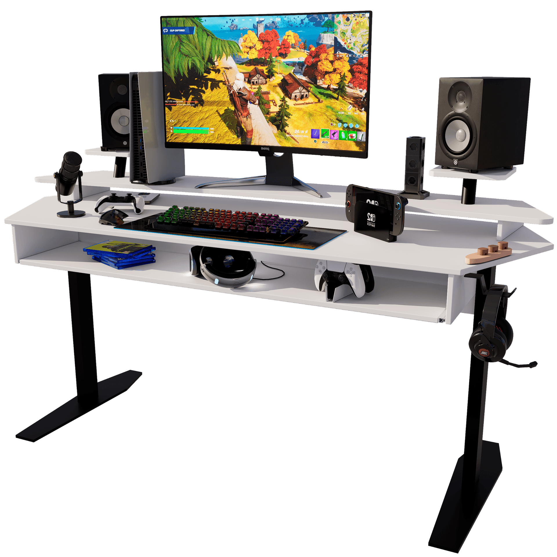 ALBA Desk Gamer con setup completo