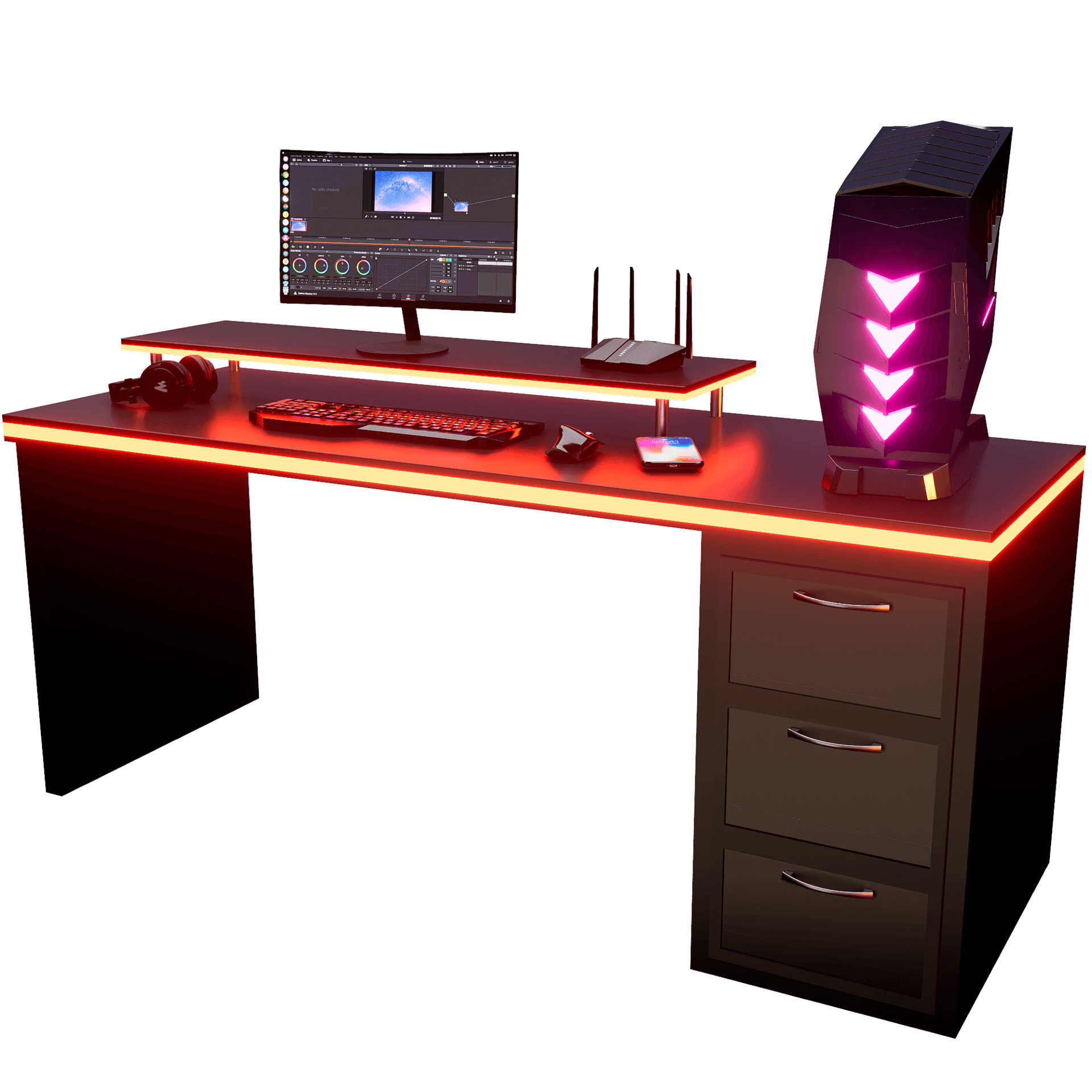 Prisma Desk con setup completo